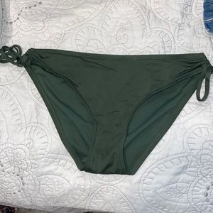 Green bathing suit bottoms, size M